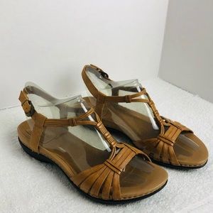 CLARKS ARTISAN T ANKLE STRAPS SZ 10 M SANDALS